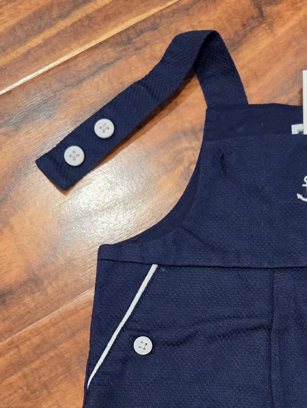 Janie and Jack NWT 3-6 Months Navy Sailboat Bodysuit and Shortall Romper